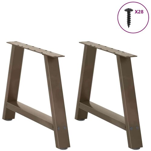  noge za klub stolić A-oblika 2 kom 70 x (42-43) cm čelik - Prirodna 70 x (42-43) cm 1 Slike
