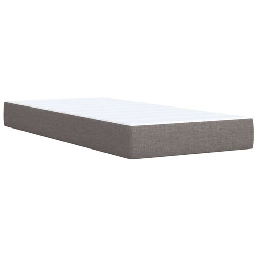 vidaXL Krevet s oprugama i madracem smeđesivi 100 x 200 cm od tkanine Cijene