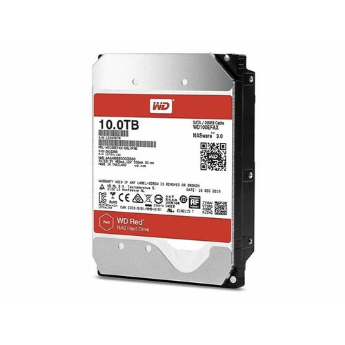 Western Digital 10 TB Red WD100EFAX 5400RPM SATA3 256MB hard disk Slike