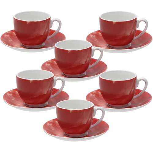 Tognana Set šoljica za kafu Colorplay, 6 komada, Crveni Cene