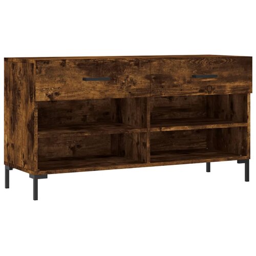 Maison Chic Klop za čevlje - Sedež za čevlje dimljen hrast 102x35x55 cm inženirski les, (21777844) Cene