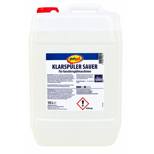 Becker Chemie proval Sredstvo za ispiranje sudova Klarspuler Sauer. 10 L Slike