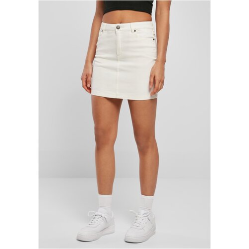 UC Ladies Women&amp;#039;s Organic Stretch Denim Miniskirt Grey and White Raw Slike