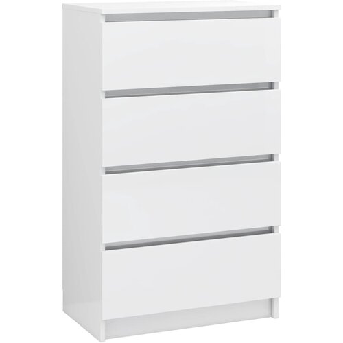Maison Chic Komoda - Predalnik visok sijaj bela 60x35x98,5 cm konstruiran les, (21719948) Slike