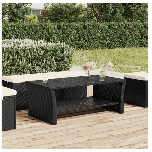  Stolić za kavu crni 100 x 50 x 40 cm od poliratana Cijene