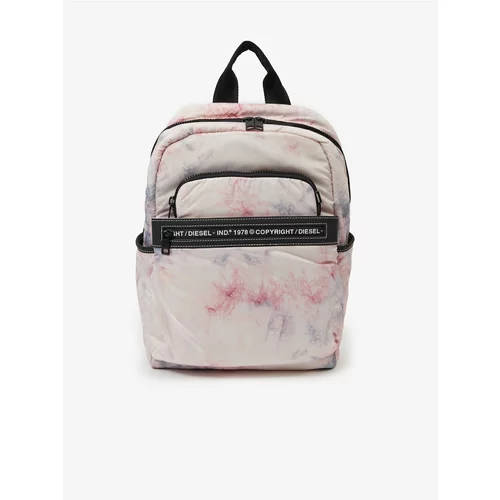 Diesel Light Pink Women's Patterned Backpack - Women