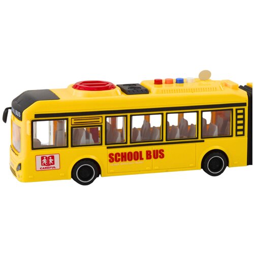  dvostruki autobus za igru sa svjetlosnim i zvučnim efektima 1:16 - žuti Slike