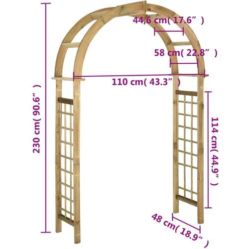  Re&amp;scaron;etkasti luk od zelene impregnirane borovine Slike