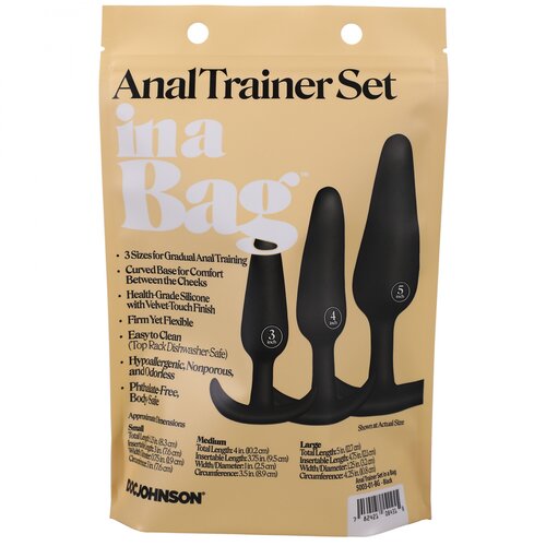 Doc Johnson in a Bag Anal Trainer Set Black Cene