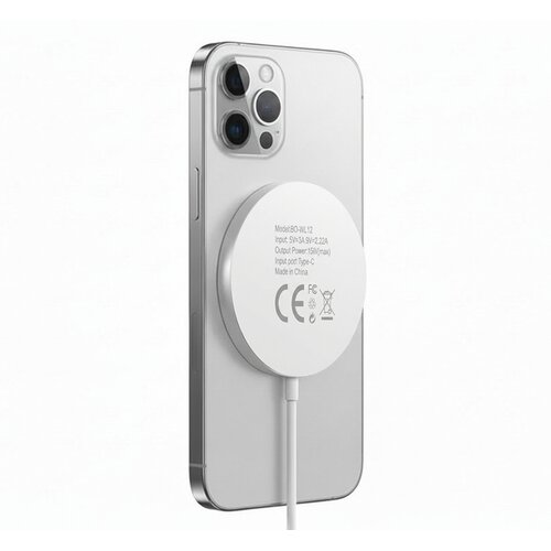 Oem Mayaxess, Polnilnik za iPhone 12 Pro Max Magsafe magnetni 15W, Bela, (5000275899) Cene