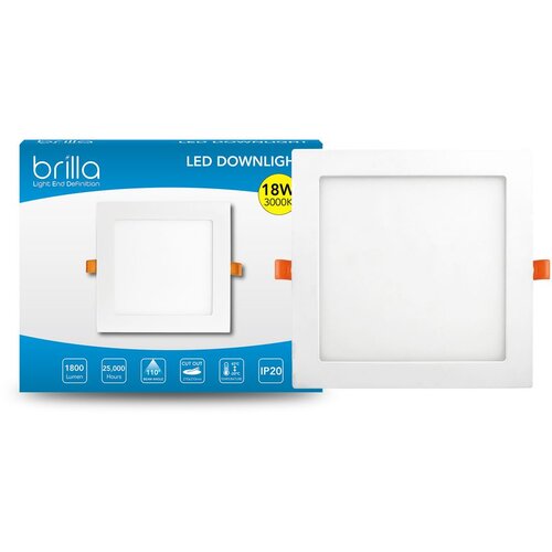 BRILLA LED SLIM UGRADBENI PANEL KVADRATNI 18W Cijene