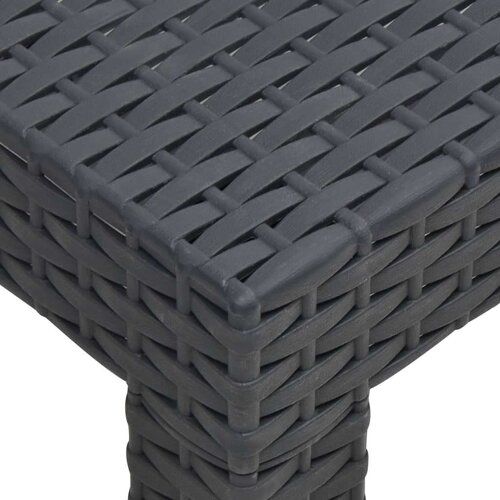 VidaXL Vrtni stol antracit 58 x 58 x 41 cm PP ratan Slike