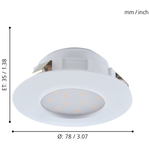 Eglo 95821-SET 3xLED kupatilsko ugradno svetlo PINEDA LED/4,9W/230V IP44 Cene