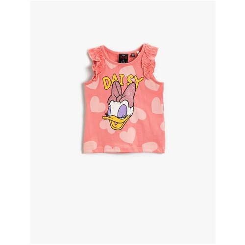 Koton Daisy Duck Licensed Printed Sleeveless T-Shirt Cotton Slike