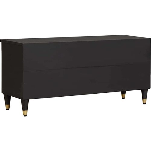  ormar s ladicama Crna 100 x 33 x 46 cm Čvrsto drvo manga Slike