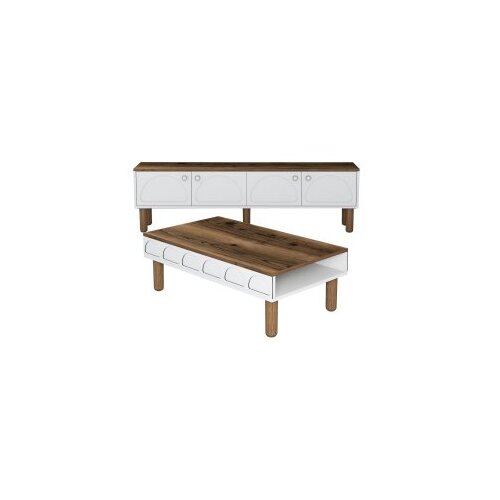 Hanah home Set TV komoda i klub stolić Bohem 854, bijela Slike
