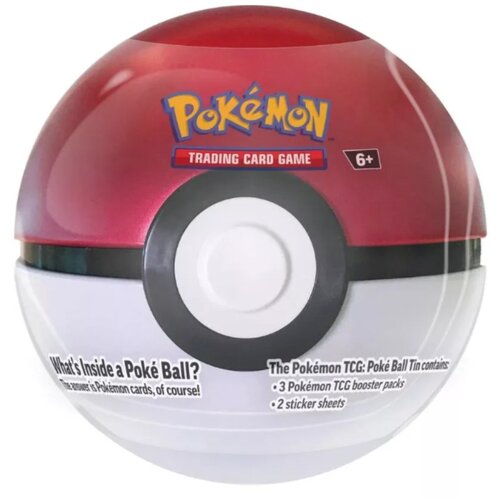 Asmodee Pok&amp;eacute;mon TCG 2024 Pok&amp;eacute; Ball Tin &amp;ndash; kovinska &amp;scaron;katla v obliki Pok&amp;eacute; Balla z 3 boosterji, v več različicah Slike