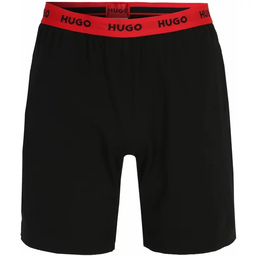 Hugo Spodnji del pižame 'Linked' rdeča / črna