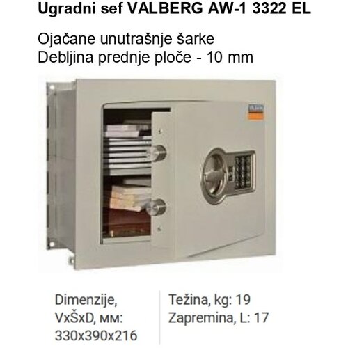 Valberg Ugradni sef AW-1 3322 EL Slike