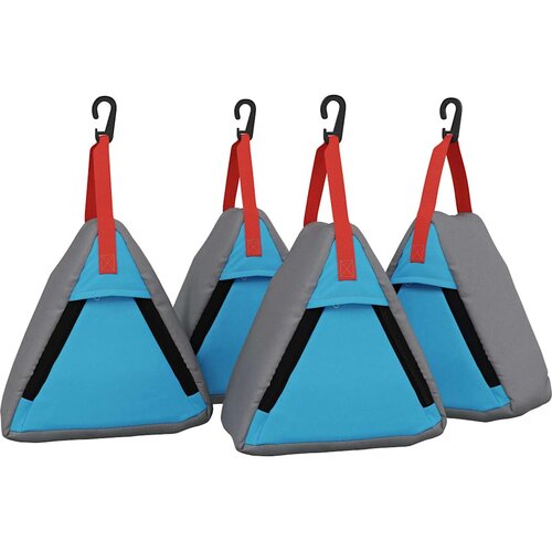  Vreća za spremanje 4 pcs Siva i plava 24 x 16 x 24 cm oxford Slike