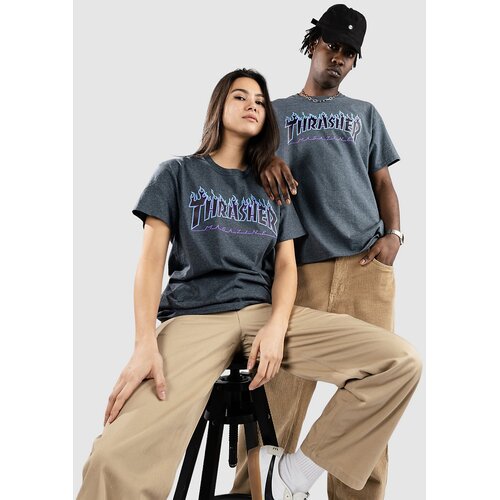 Thrasher Flame T-shirt darkheather Cijene