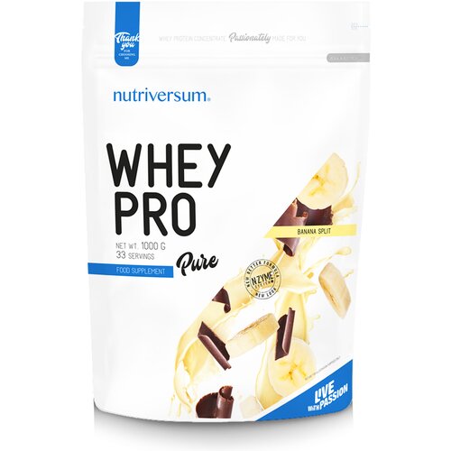 NUTRIVERSUM Whey Pro protein Banana split 1kg Slike