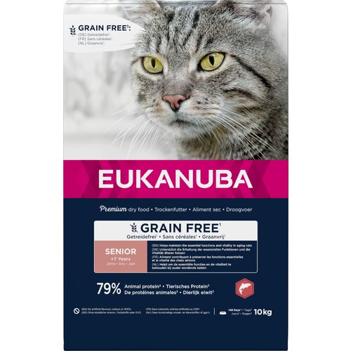 Eukanuba Senior Grain Free z lososom - Varčno pakiranje: 2 x 10 kg Cene