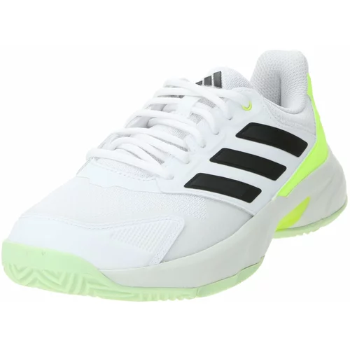 Adidas Športni čevelj 'CourtJam Control 3' neonsko rumena / črna / bela