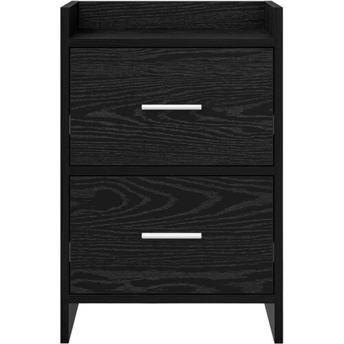  Noćni ormarići 2 pcs Crni hrast 40 x 30 x 60 cm Slike