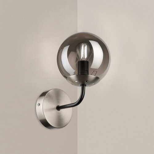  Brilagi - Zidna lampa MALIVA 1xE14/15W/230V mat hrom/zadimljeno staklo Slike