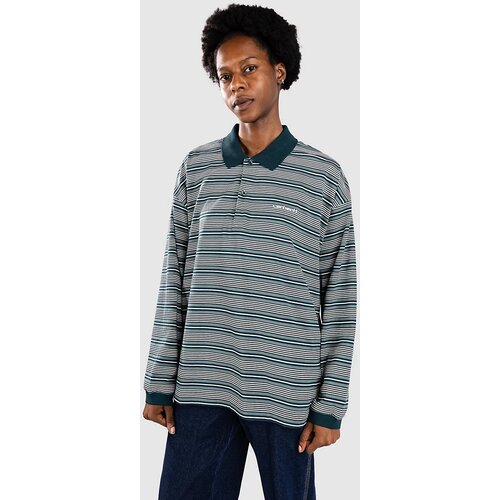 Carhartt WIP Largo Polo majica largo stripe / deep lagoon Cene