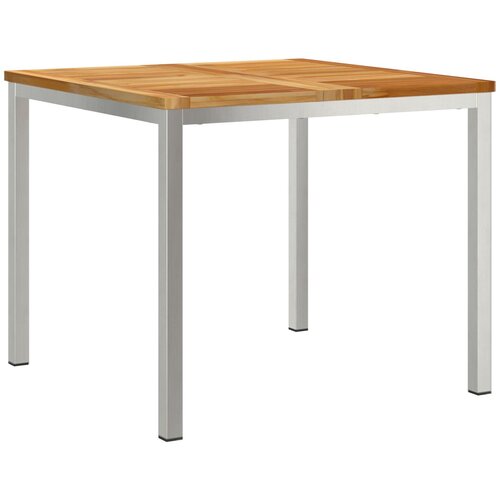 vidaXL Stol za vanjsko objedovanje 90x90x74.5 cm Čvrsta tikovina Cijene