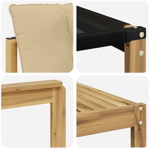  Set vanjskih sofa 8 kom. Bijela i bež Slike