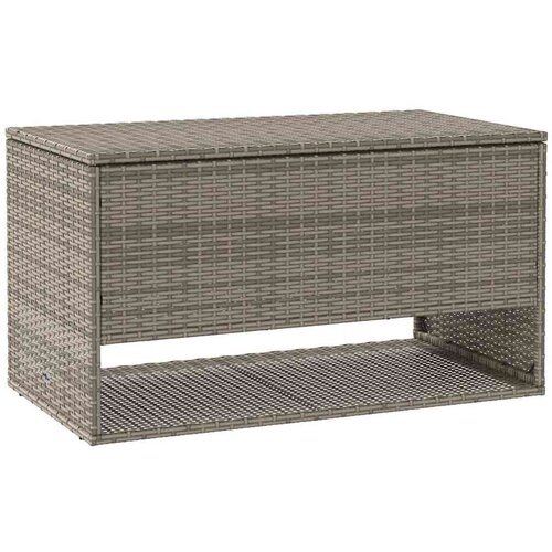  Vanjska kutija za jastuke siva 100x55x55 5 cm poli ratan - Siva Slike