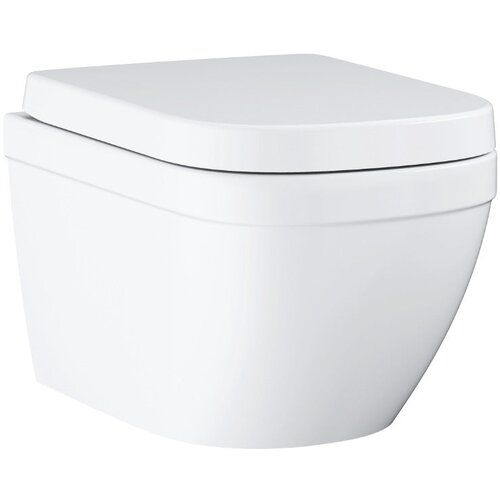 Grohe 39693000 euro ceramic viseča brezrobna wc &amp;scaron;koljka z wc desko s počasnim zapiranjem Slike