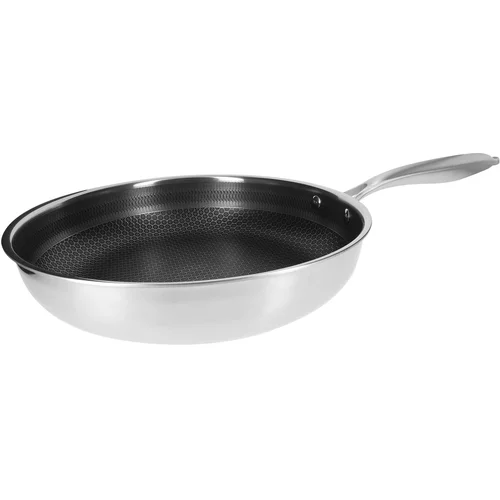 Cheffinger Premium Inox Ponev s Premazom Proti Prijemanju z Satjem 28 cm, Srebrna, (21553016)