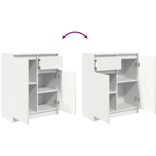 VidaXL Komoda s ladicama bijela 71x35x84 cm konstruirano drvo Slike