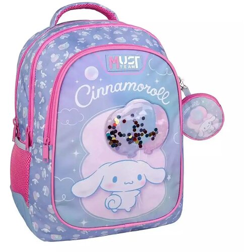 Luna Luna: Must Team Cinnamoroll baloni zaobljen &scaron;olski nahrbtnik s 3 predali, 32x18x43 cm Cene