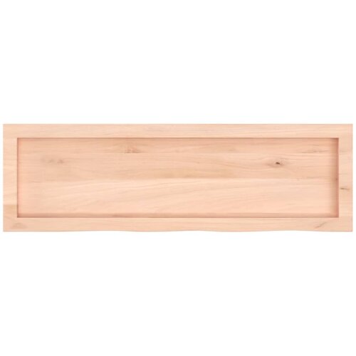  Zidna polica 100x30x(2-4) cm neobrađena masivna hrastovina Slike
