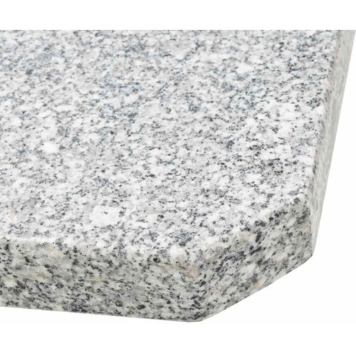 VidaXL Postolje za suncobran granitno 25 kg četvrtasto sivo Slike