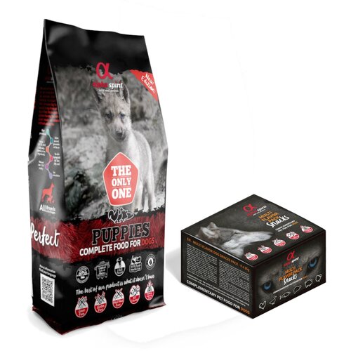 Alpha Spirit 12 kg The Only One + 9 x 35 g Snacks Mix gratis! - Puppies + Snacks mješovito pakiranje Cijene