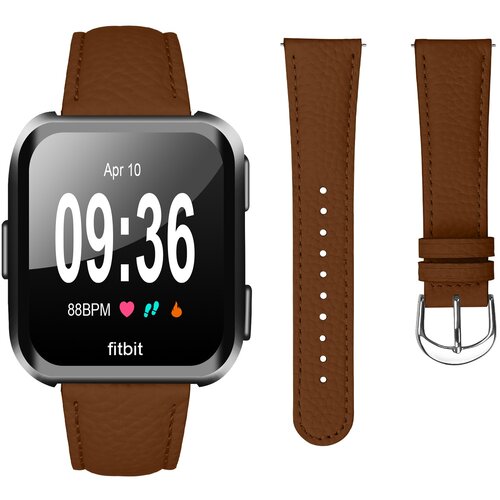 INF kompatibilen usnjen pas z litchi vzorec za fitbit Versa2/Versa lite brown, (5000079844) Cene