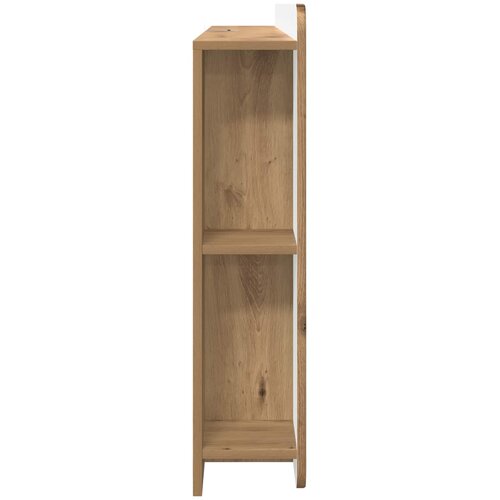 Glava kreveta s ormarićem Hrast artisan 140 cm Slike