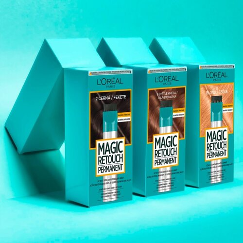 L&amp;acute;Or&amp;eacute;al Paris magic retouch permanent barva za lase za barvane lase 18 ml odtenek 5 brown Slike