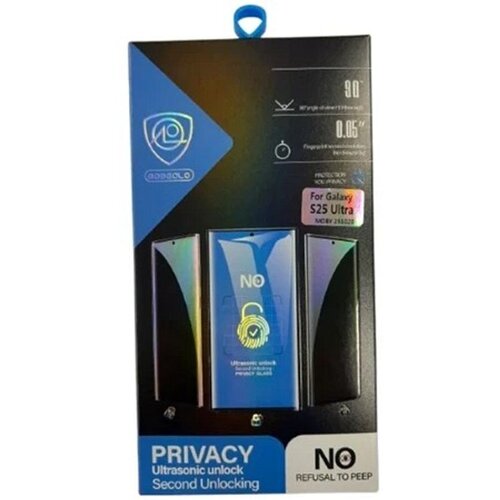 Samsung S25 Ultra Privacy za&amp;scaron;titno staklo- 9H Ultrasonic unlock Slike