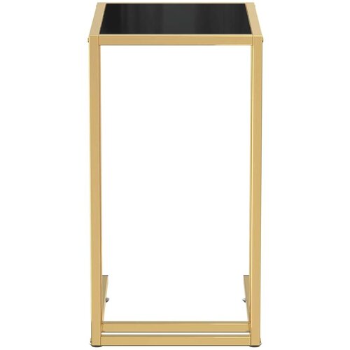  Bočni stolić za računalo crni 50x35x65 cm od kaljenog stakla Slike