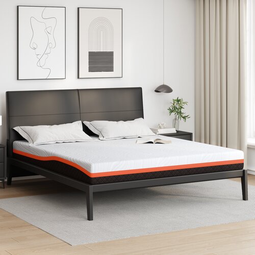 vidaXL Madraci Bijela, siva 200 x 200 cm 100% poliester žakard tkanina Cijene