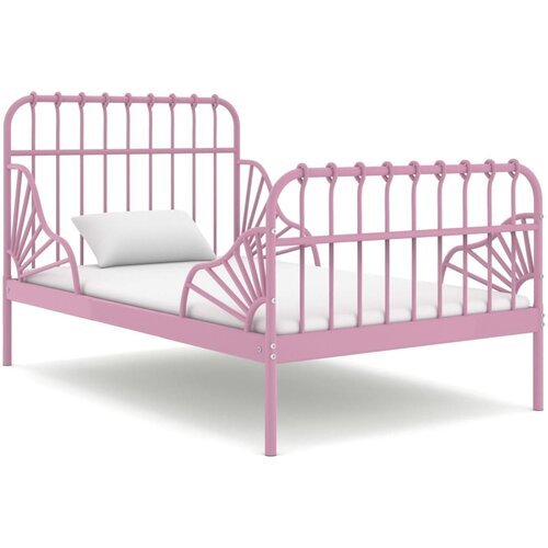 vidaXL Produživi okvir za krevet ružičasti metalni 80 x 130/200 cm Cijene