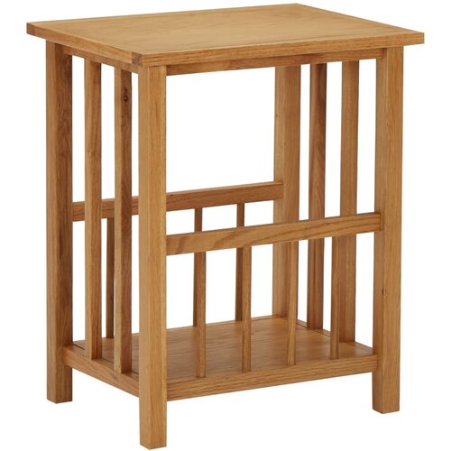 vidaXL Stolić za časopise 45 x 35 x 55 cm od masivne hrastovine | shoptok.hr