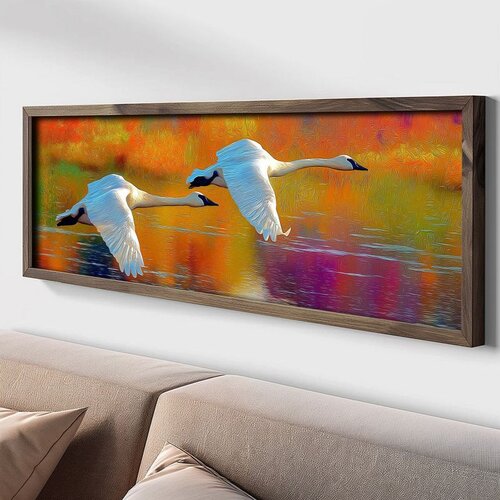 WALLXPERT LAC164-120 Multicolor Decorative Framed MDF Painting Cene